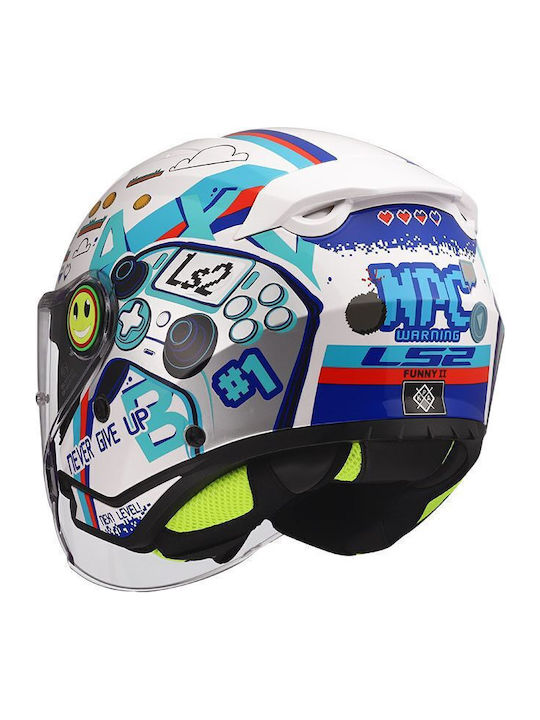 LS2 Funny II OF622 Next Level Children's Motorcycle Helmet Jet ECE 22.06 1100gr