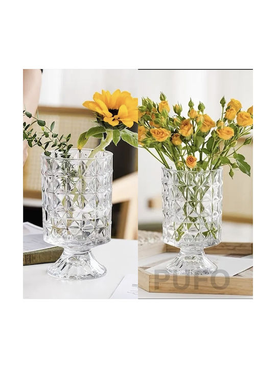 Διακοσμητικό Βάζο Glas Transparent 18cm 1Stück
