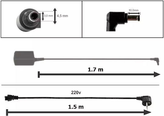Original Asus Charger 20v 7.5a 150w 4.5x3.0mm Connector