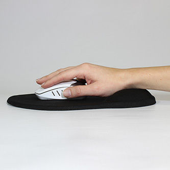 Ergonomic Gel Mouse Pad Blue Logo