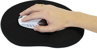 Ergonomic Gel Mouse Pad Blue Logo