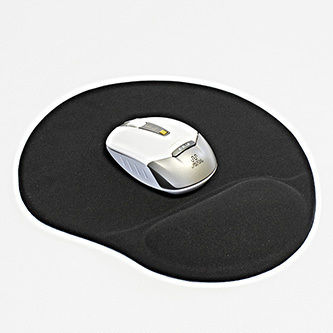 Ergonomic Gel Mouse Pad Blue Logo