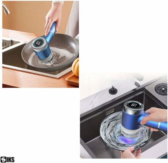 Siks Perie Electrică de Curățare Rotativă Multifuncțională 5 În 1 Afișaj Led 5 Capete Rotative 360° Diferite Pentru Diverse Suprafețe 3 Viteze Reglabile Încărcare Usb Portabilă