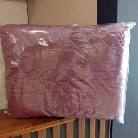 Carmel Πάπλωμα Μονό με Γέμιση Microfiber 150x220εκ. Dark Lila 150 GSM