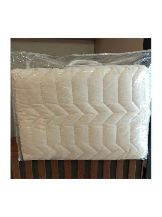 Carmel Пухено Единично с Пълнеж Microfiber 150x220бр Mboss Ecru 150 г/м²Gsm