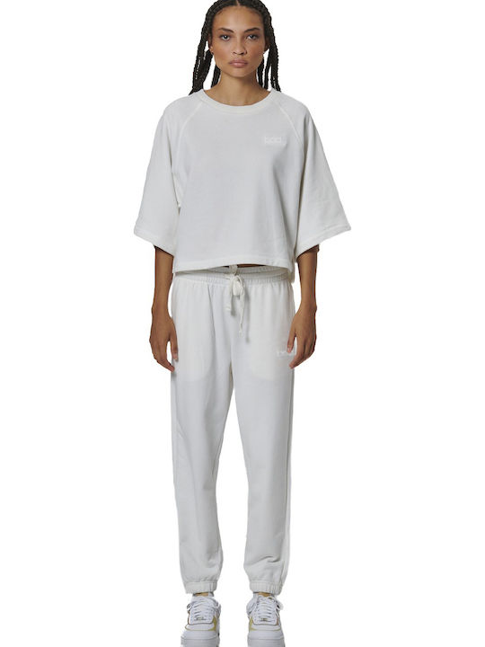 Women's Crop Top Cotton White