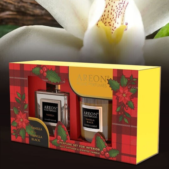 Set Home Perfume 150ml Vanilla + Black Vanilla Candle