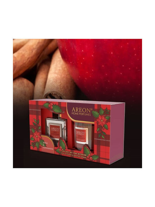 Set Home Perfume 150ml + Apple & Cinnamon Candle