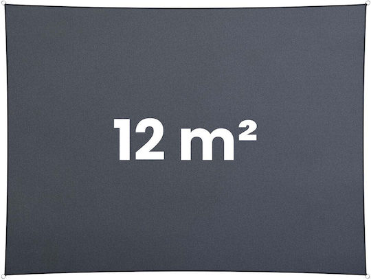Plonos Rectangular Umbrela Sail Gri 3x4m 180gr/m²