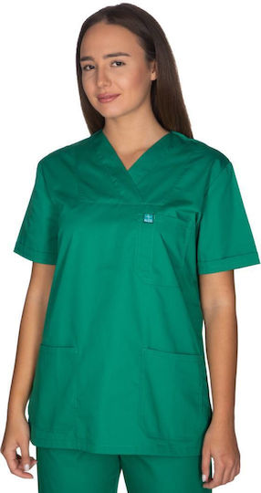 Alezi Unisex Green Pants & Blouse Set Cotton and Polyester