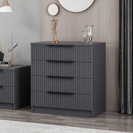 Kale Chest of Drawers 506mnr1524 72x42x77cm Anthracite