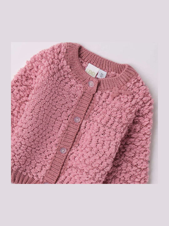 Cardigan pentru copii Tricotat Roz