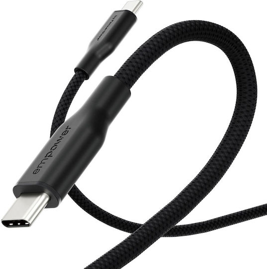 Empower by PanzerGlass USB 2.0 Кабел USB-C Мъжки - USB-C 60W Захранване PD Черен 2м EM94057