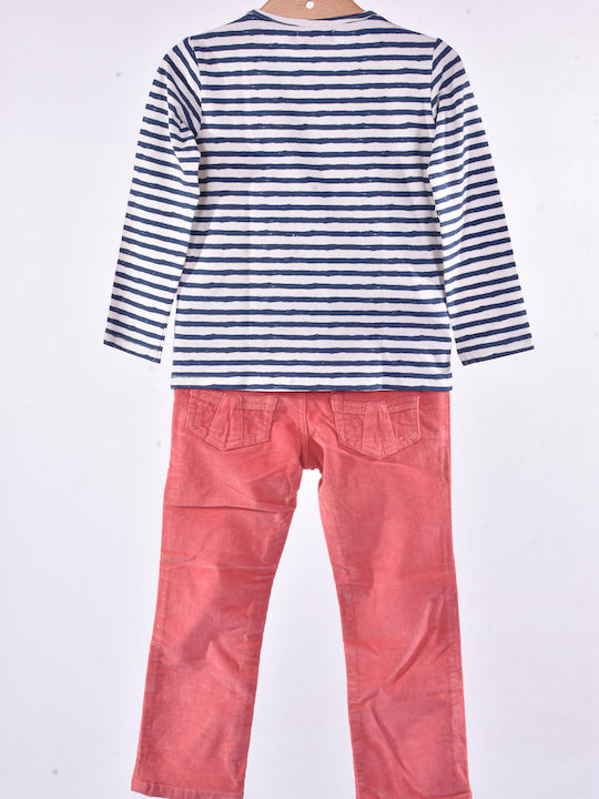 Set Winter 2pcs Ecru-coral