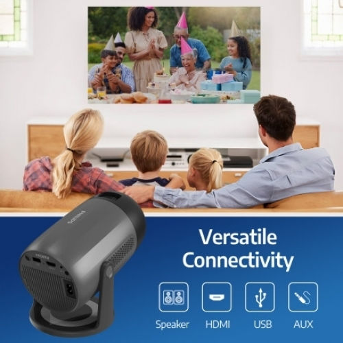 Philips NeoPix 150 Mini Projektor LCD Full HD LED-Lampe mit Wi-Fi und Eingebauten Lautsprechern Gray