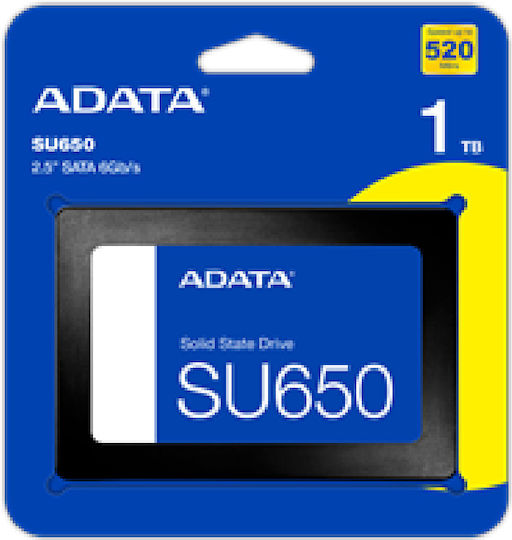 Adata Ultimate SU650 SSD 1TB 2.5'' Type with SATA III Connection ASU650SS-1TT-R