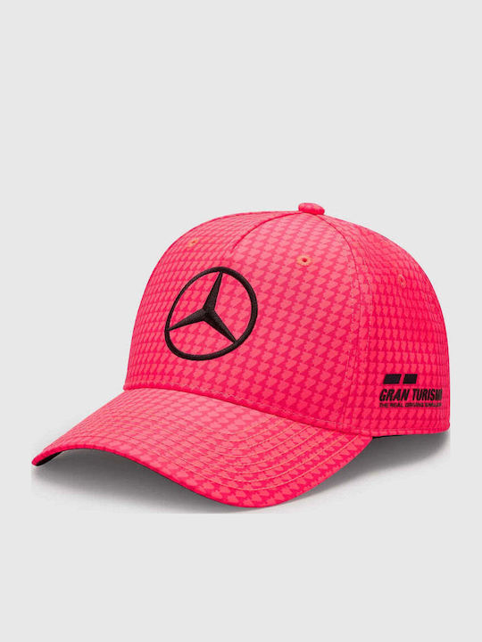 Mercedes Team Lewis Hamilton Col Driver Baseball Cap Neon Pink 2023 Mercedes Team Lewis Hamilton Col Driver Baseball Cap Neon Pink 2023