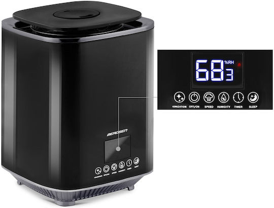 Berdsen Luftbefeuchter / Ionisator 35W für Räume 25m² Schwarz
