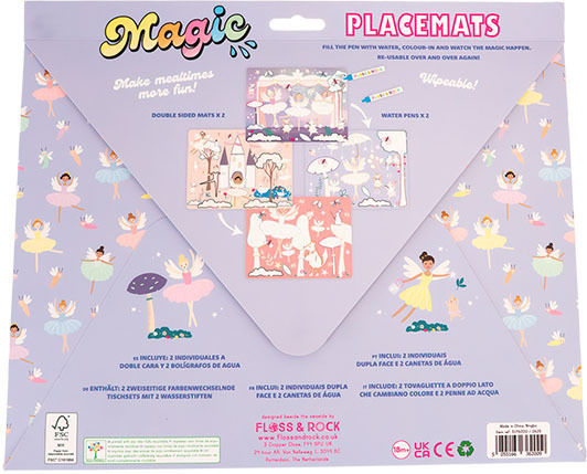 Floss & Rock Placemat “Enchanted” Magic Water Pen – 51p6200