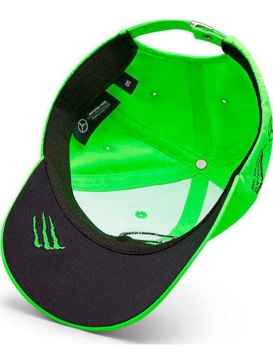 Mercedes Team George Russell Fahrer Dad Cap Neon Grün 2023