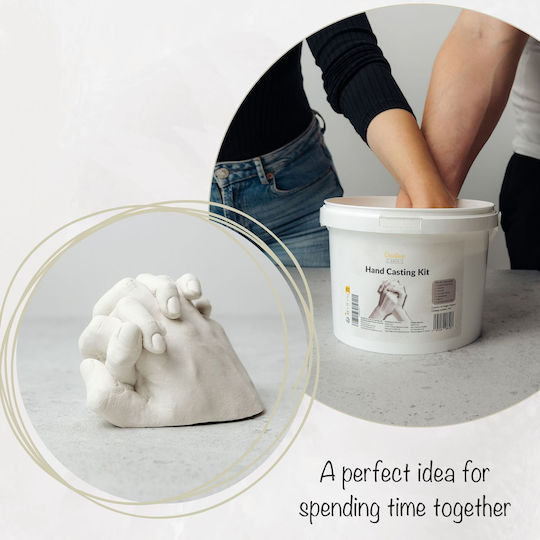 Creative Deco 3D Hand Casting Kit Plaster Hands Gift Couples Partners Wedding Anniversary Birthday Valentine's Gift Her Him