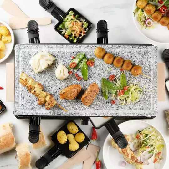 Domo Επιτραπέζια Ηλεκτρική Ψησταριά Raclette Λείας Πλάκας με Ρυθμιζόμενο Θερμοστάτη