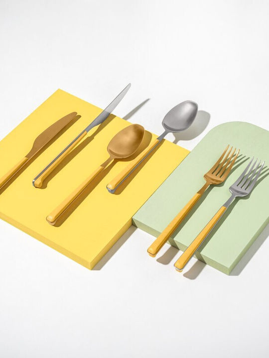 Cristema Cutlery Set Stainless Yellow 24pcs