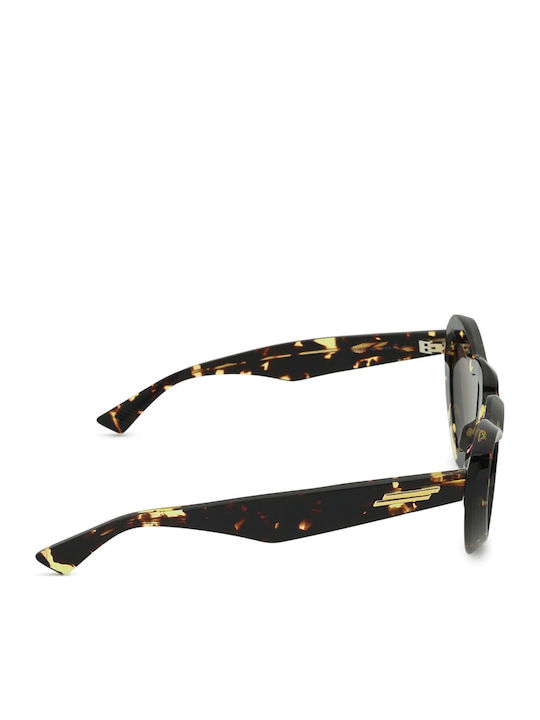 Bottega Veneta Feminini Ochelari de soare cu Maro Tortoise Cadru și Maro Lentilă BV1432S 002