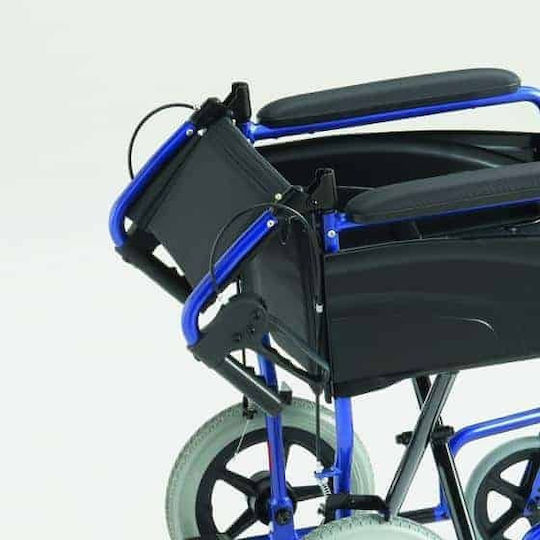 Invacare Alu Lite Scaun cu rotile Tip de lumină cu Pliabil înapoi 45.5cm Albastru