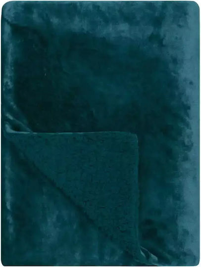 Kentia Stylish Ivanna Decke Sherpa Couch 130x170cm Grüne