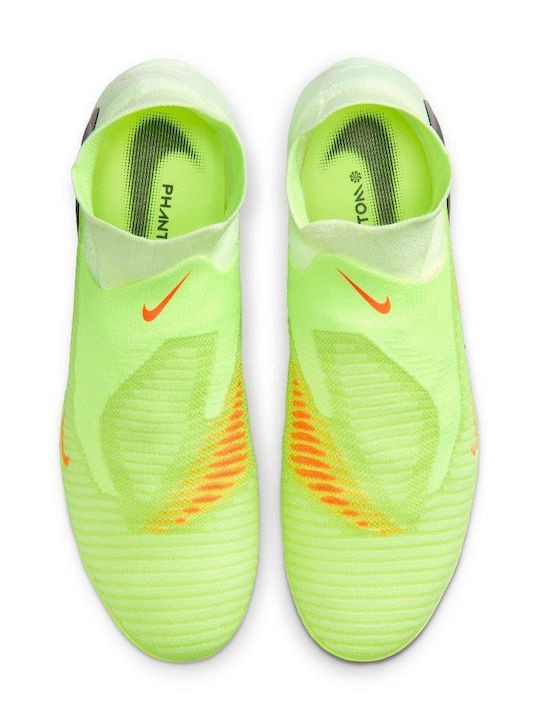 Nike Phantom 6 High Elite Football Shoes with Cleats Yellow