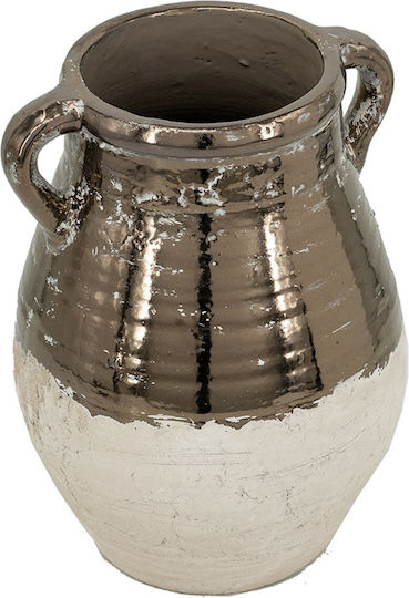 Artekko Βάζο Πήλινο Candia Πορτοκαλί Φ24.5xΥ33cm