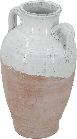 Artekko Βάζο Πήλινο Candia Πορτοκαλί Φ22xΥ40cm