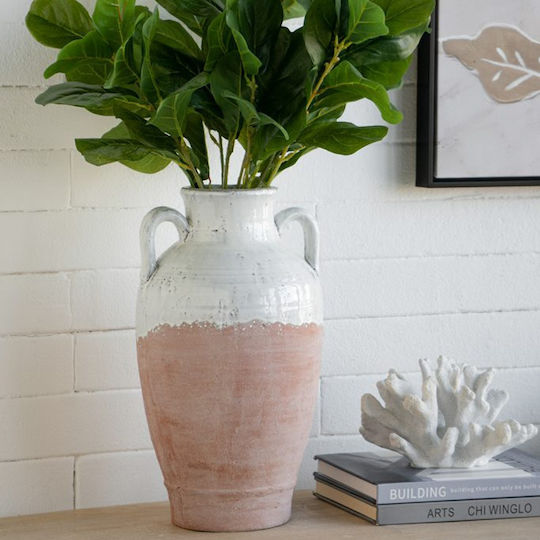 Artekko Decorative Vase Candia Orange 22x22x40cm