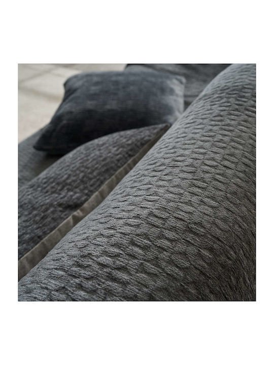 Gofis Home Ondine Decken & Couchdecken Viersitzer-Sofa Überwurf Jacquard 180x350cm Graue