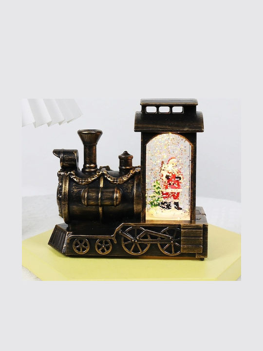 Weihnachtliche Schneekugel Beleuchtet mit dem Weihnachtsmann 11.5x6x12.5cm 1Stück