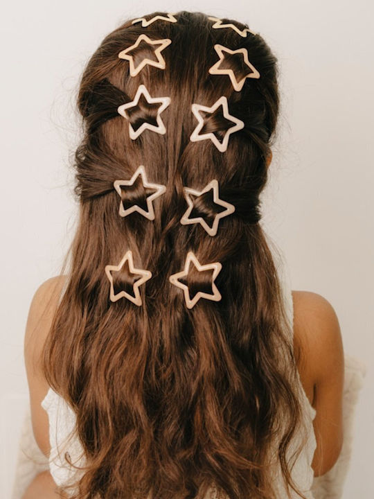 Mrs Ertha Set of Kids Hair Clips with Hair Clip / Bobby Pin Star 10pcs
