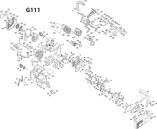 Holzfforma G111 35.2cc Верижен Трион