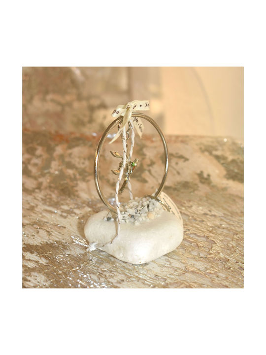 LiebeQueen Lucrat manual de birou Amulet Βrad mic Argintiu din Piatră 1buc