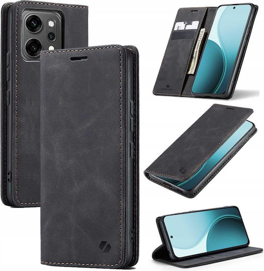 Spacecase Leather and Silicone Wallet Black (Oppo Reno 14 Pro)