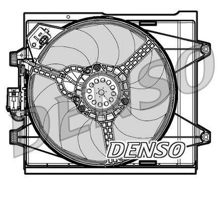 Вентилатор за радиатор Fiat 500 312 Denso Der09048