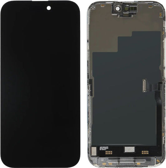 O ecran In-cell cu Mecanism Tactil pentru iPhone 15 Pro (Negru)