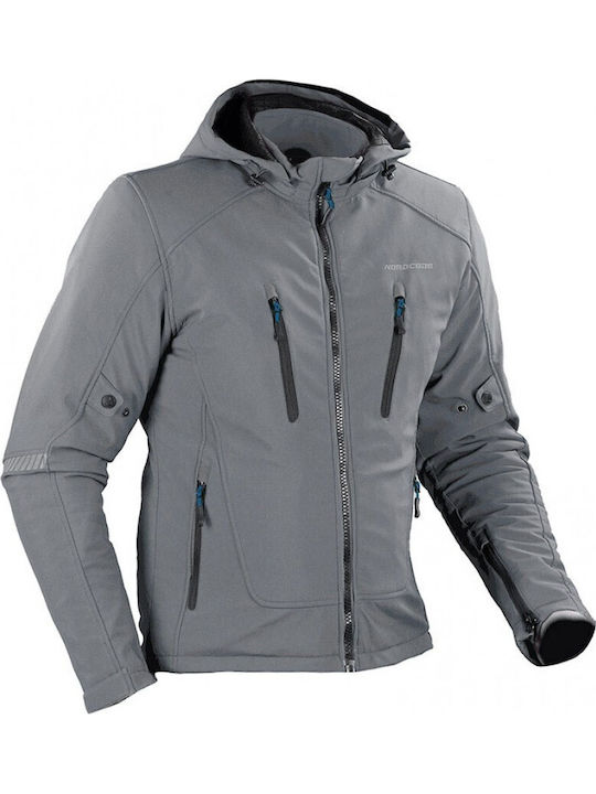 Nordcode Citizen Pro Χειμερινό Ανδρικό Μπουφάν Μηχανής Softshell Γκρι