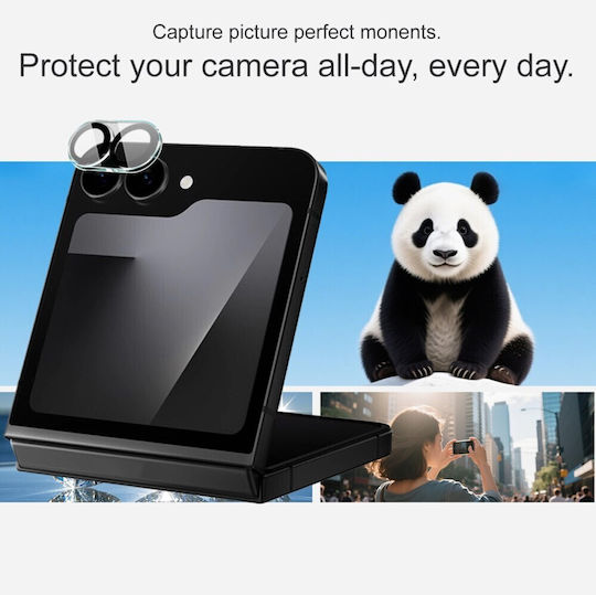 Imak Camera Protection Tempered Glass Black for the Galaxy Z Flip6 / Z Flip7 FE