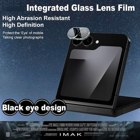 Imak Camera Protection Tempered Glass Black for the Galaxy Z Flip6 / Z Flip7 FE