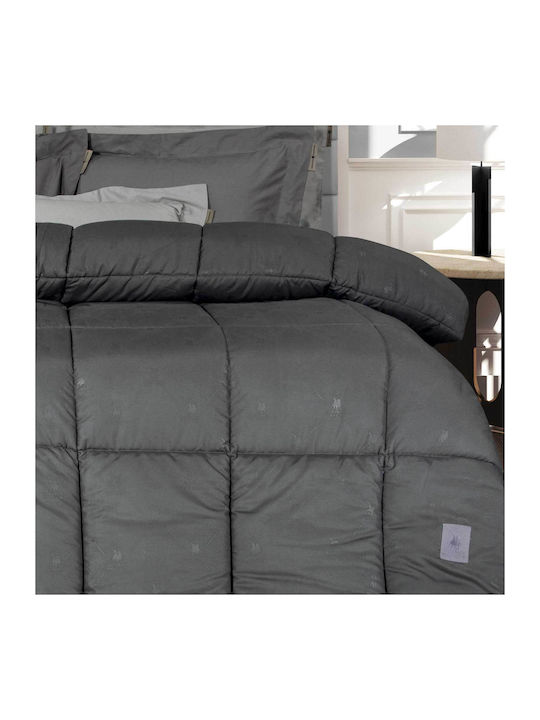 Greenwich Polo Club Duvet Single with Microfiber Filling 160x240cm 4447 Dark Grey 550 GSMGsm 10.5 togs Togs