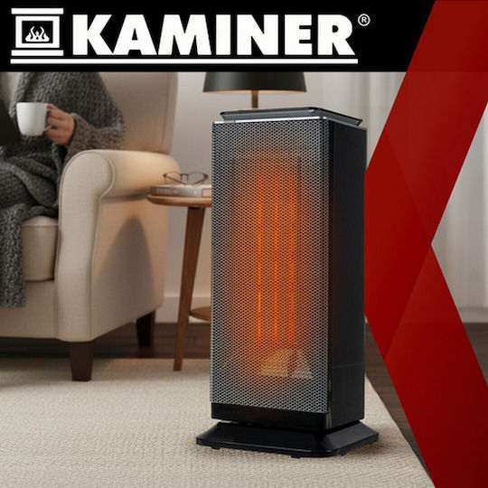 Kaminer Lumni 2.0 PTC Κεραμικό Αερόθερμο Δωματίου Δαπέδου Μαύρο 2000W