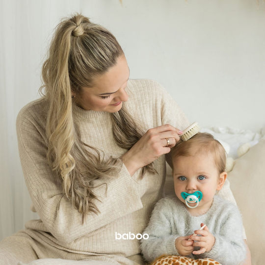 Baboo Бебешка Четка & Гребен Бежов 2бр
