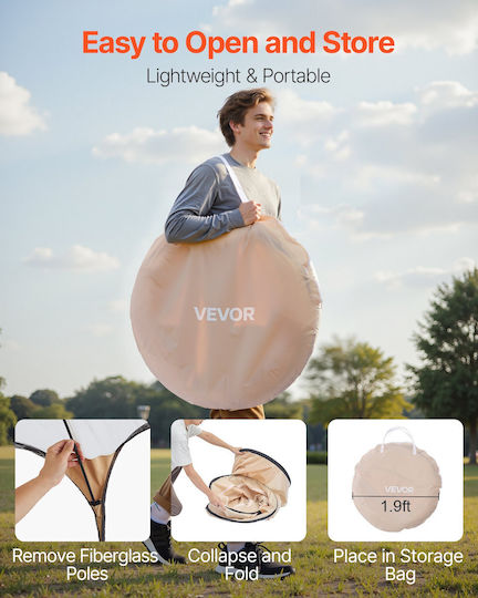 Vevor 1.2x1.2 M Waterproof Bubble Tent Transparent View Floor