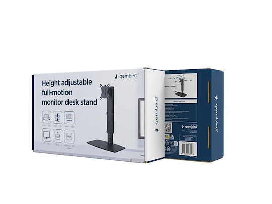 Gembird MS-D1ST-02 Επιτραπέζια Βάση Οθόνης έως 32" με Βραχίονα